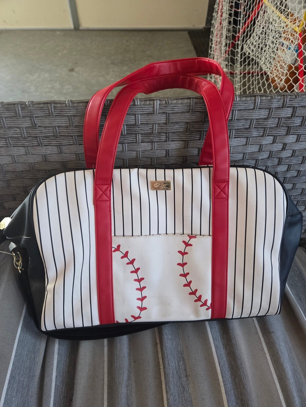 Betsey Johnson Baseball Tote Bag Limited Edition